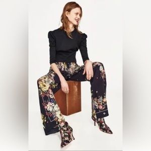 Zara woman floral pants